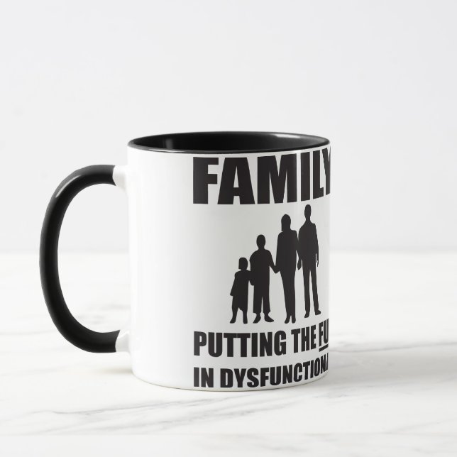 Caneca Família - Colocando a DIVERSÃO em disfunções (Esquerda)