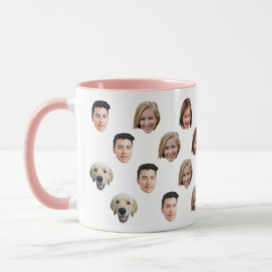 Caneca Família Cute Personalizada Face 6 Fotografias Mug