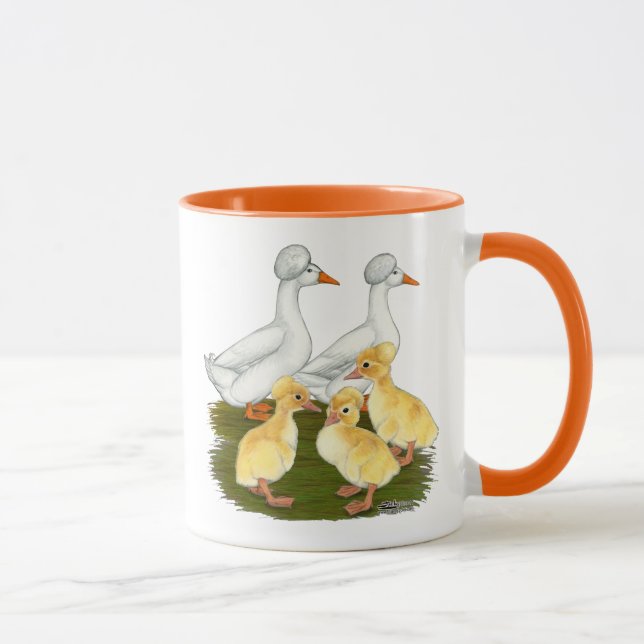 Caneca Família de Pato Crestada (Direita)