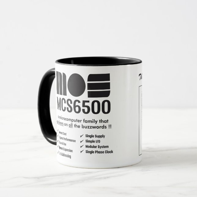 Caneca Família MOS 6500 de microprocessadores Mug (Frente Esquerda)