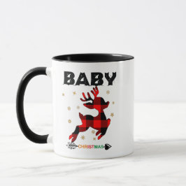 Caneca Família Natal Coincide Com Pijamas Reindeer Baby