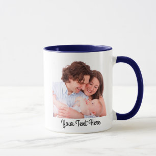 Caneca Família Personalizada de Fotografias e Texto