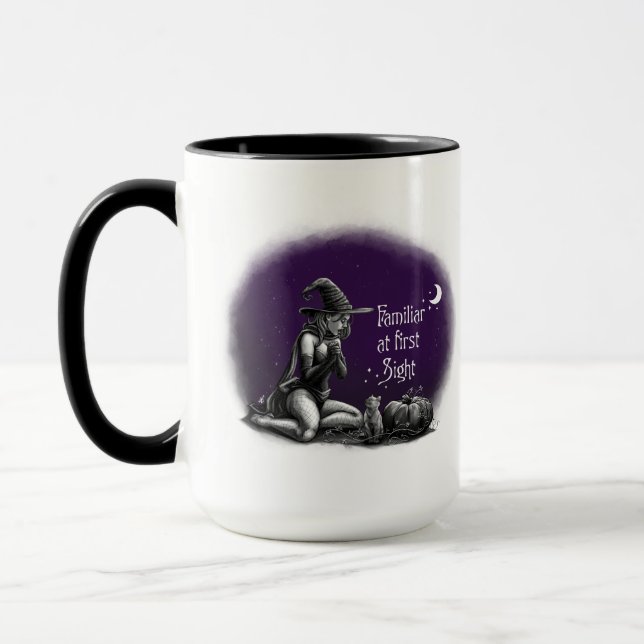 Caneca Familiar na Primeira Visão (Céu Roxo) (Esquerda)
