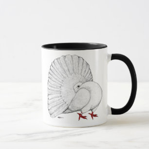 Caneca Fantail Pigeon White