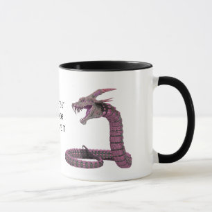 Caneca Fantasia Criatura Rosa Púrpura
