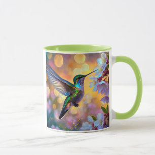 Caneca Fantasia de Flor de Cerejeira Beija-flor