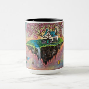 Caneca Fantasia de Ilha Flutuante