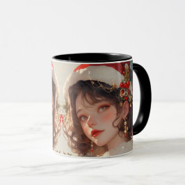 Caneca Fantasia de Natal: Holiday Romance Two-Tone Mug