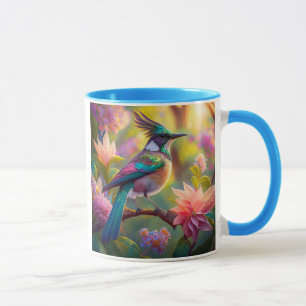 Caneca Fantasia de Pássaro de Cabeça Verde