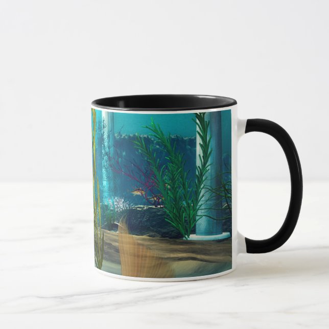 Caneca Fantasía Submarina de Jovem Sereia para Crianças (Direita)