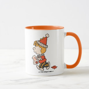 Caneca Fantasias de Sally Palhaço Peanuts no Halloween