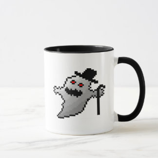 Caneca Fantasma bonito do pixel