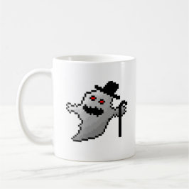 Caneca Fantasma bonito do pixel