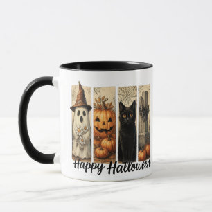 Caneca Fantasmas Whimsic, Gatos e Criaturas Loucas