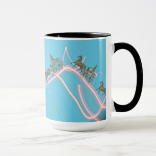Caneca Fantasy 1870 Cavalo e Buggy Traverse Neon Sky
