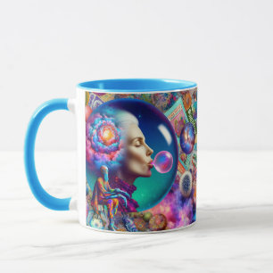 Caneca Fantasy - Abstrato Lady Collage