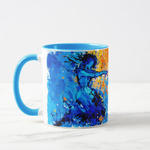 Caneca Fantasy Blue Orange Dancer