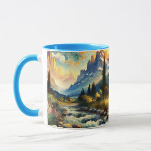 Caneca Fantasy Bonitas Montanhas Paisagem