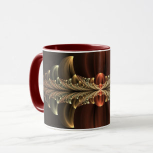 Caneca Fantasy Construction Shiny Abstrato Fractal Art