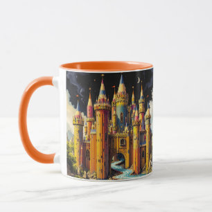 Caneca Fantasy Cute Castle De Lápis
