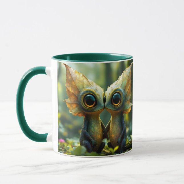 Caneca Fantasy Cute Deixa O Amor Da Floresta (Esquerda)
