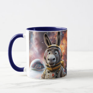 Caneca Fantasy Cute Donkey Astronauta Space