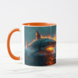 Caneca Fantasy Cute Fire Shark Sea
