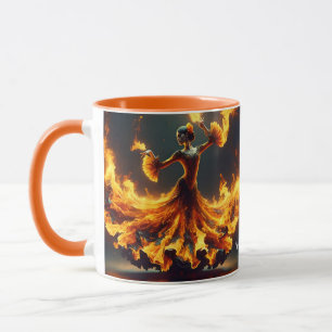 Caneca Fantasy Cute Flamenco Girl Dancing