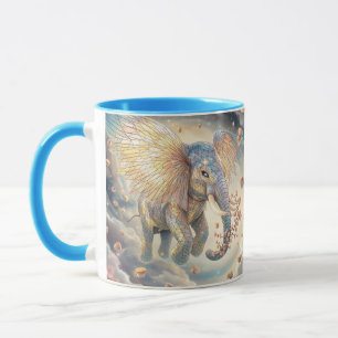 Caneca Fantasy Cute Flying Elephore Sakura