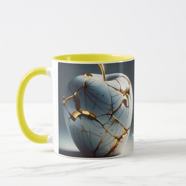 Caneca Fantasy Cute Kintsugi Porcelain Apple (Esquerda)