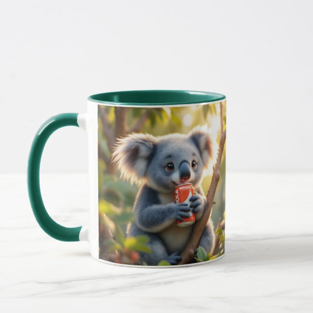 Caneca Fantasy Cute Koala Bebe Tree (Esquerda)