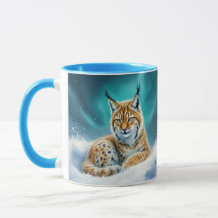 Caneca Fantasy Cute Lynx Winter