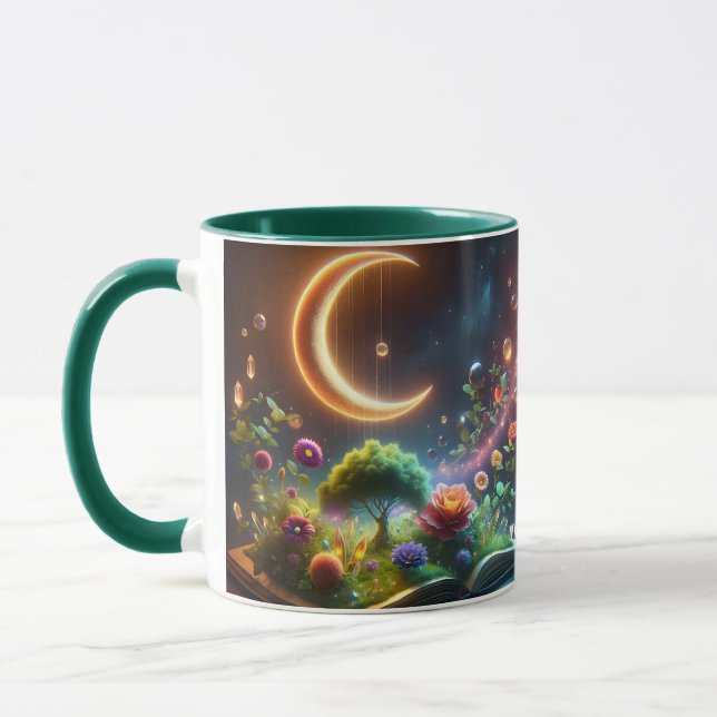 Caneca Fantasy Cute Moon Garden Book (Esquerda)