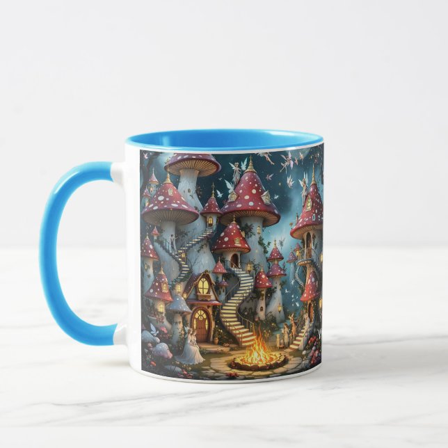 Caneca Fantasy Cute Mushroom Forest Reino (Esquerda)