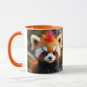 Caneca Fantasy Cute Panda Red Hai