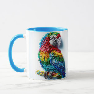 Caneca Fantasy Cute Paper Clips Bird