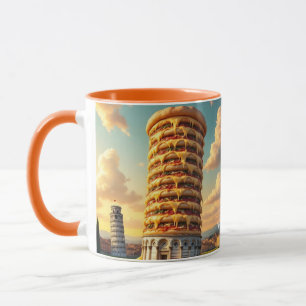 Caneca Fantasy Cute Pisa Tower Pizza