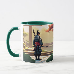 Caneca Fantasy Cute Pixel Art Samurai