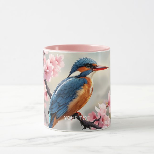 Caneca Fantasy Cute Sakura Bird Blue (Centro)