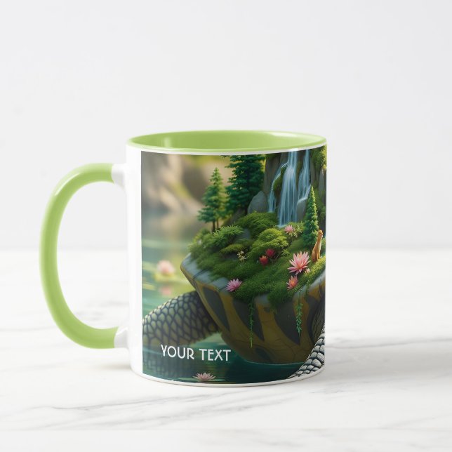 Caneca Fantasy Cute Serene Turtle Shell (Esquerda)