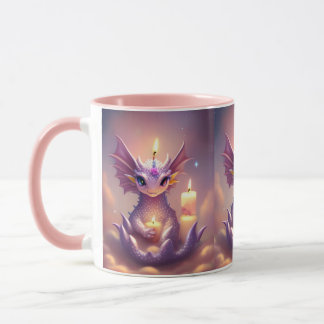 Caneca Fantasy Dragon com Velas de Aniversário
