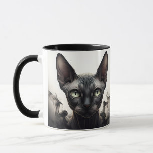 Caneca Fantasy - Gato Negro Esphynx
