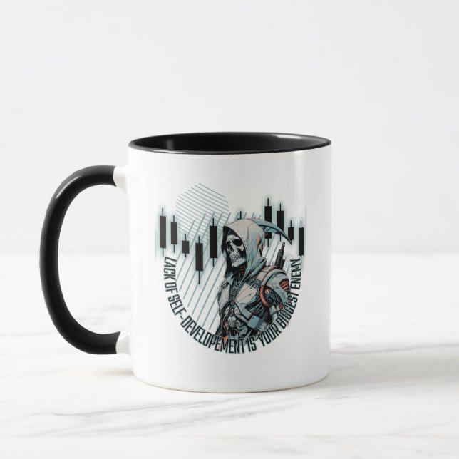 Caneca Fantasy Trade design | Motivação | Maior inimigo (Esquerda)