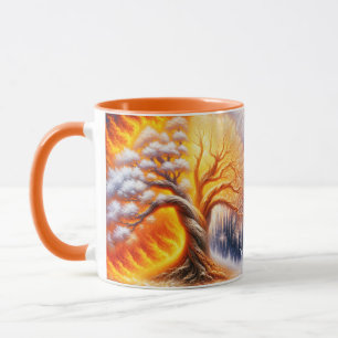 Caneca Fantasy Tree Fire Snow