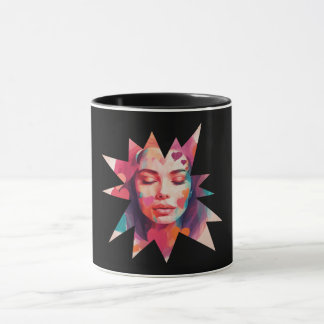 Caneca Farbenfrohe Frauenkunst Mehr als nur ein Tasse