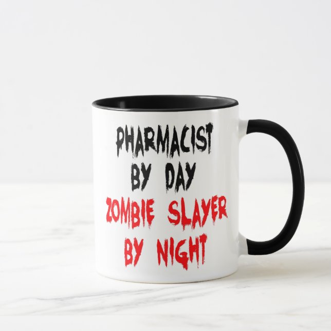Caneca Farmacêutica Zombie Slayer Piada (Direita)