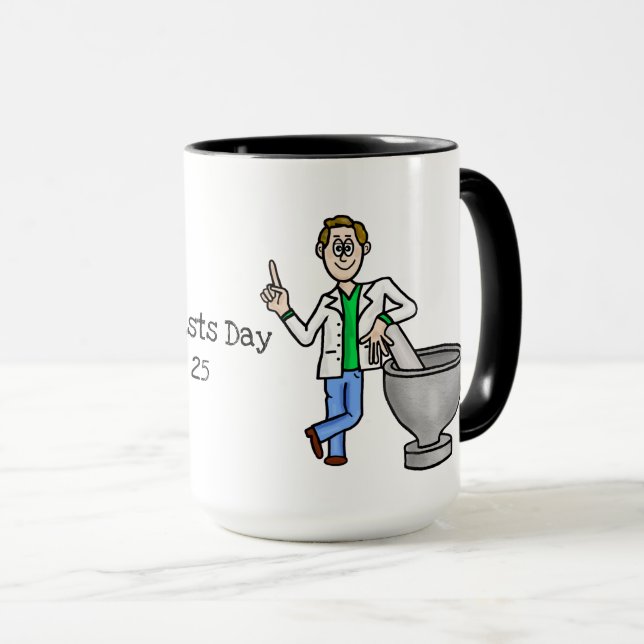 Caneca Farmacêutico mais jovem do sexo masculino Mug (Frente Esquerda)