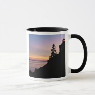 Caneca Farol de Bass Harbor na Ilha Mt. Desert,