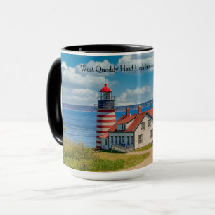 Caneca Farol de Cabeça de Quoddy Oeste, Lubec, Maine