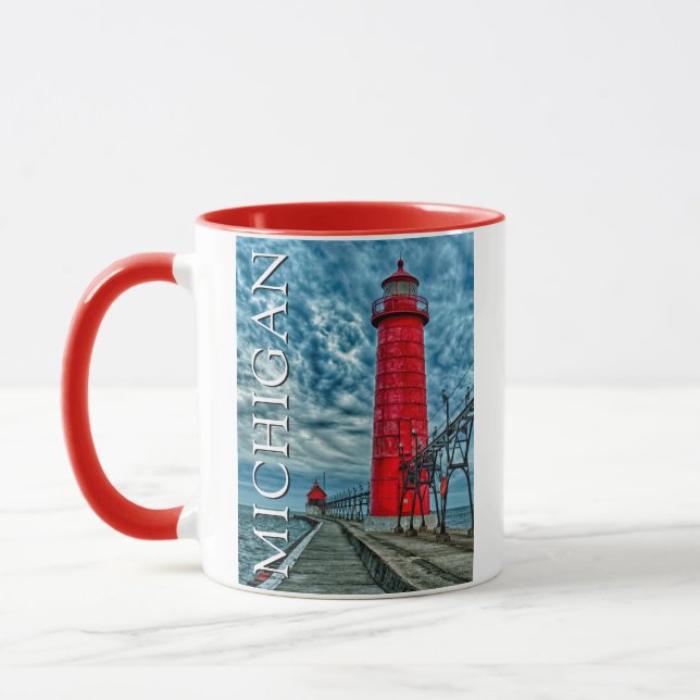 Caneca Farol Grand Haven | Michigan (Esquerda)